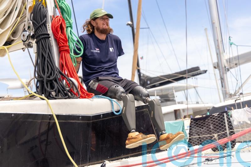 Triple amputee begins world-first solo and unsupported sail across Pacific