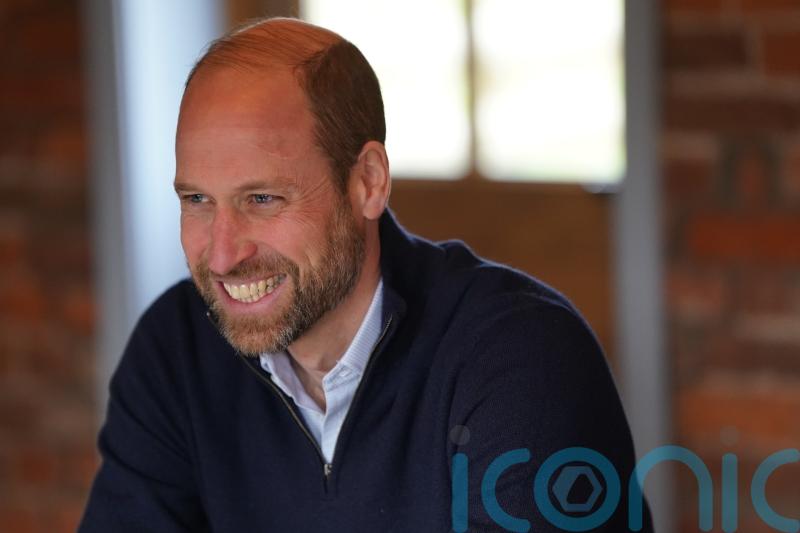 William meets young farmers as he becomes patron of mental health charity