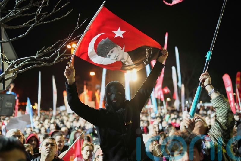 Turkey’s president hits out at protesters for ‘sinking the economy’
