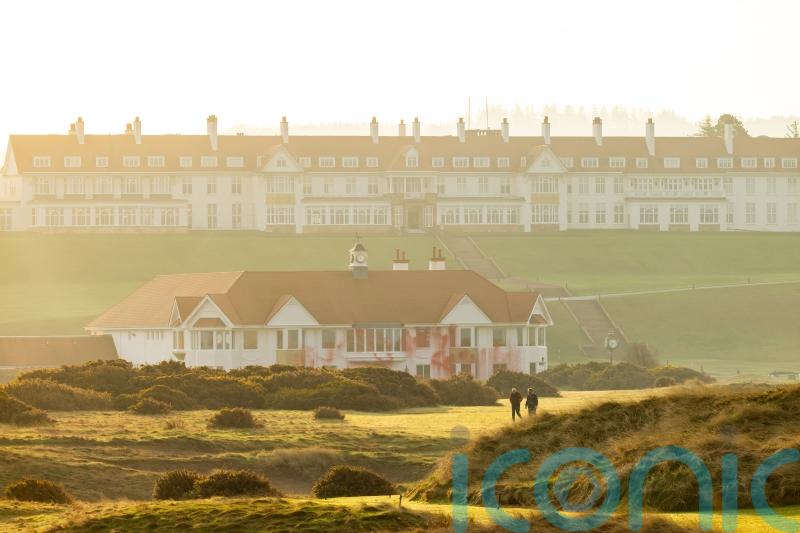 Pair arrested in investigation into vandalism at Trump golf course