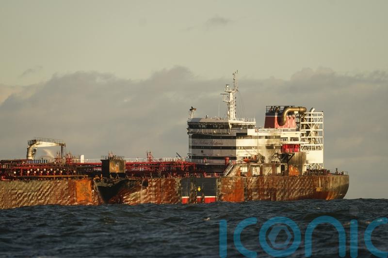 Oil tanker hit in crash to be towed to North East after jet fuel barrels removed