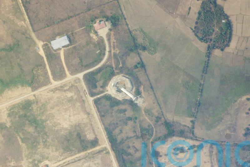 Air traffic control tower toppled during Myanmar earthquake