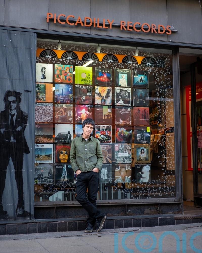 Johnny Marr plaque unveiled in Manchester as musician named Record Store Legend