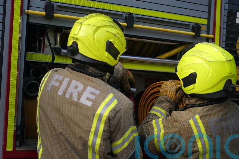 Firefighters extinguish half-kilometre long wildfire as warning remains in place