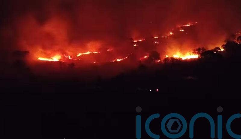 Fire crews battle blazes across UK as ‘extreme’ wildfire risk remains