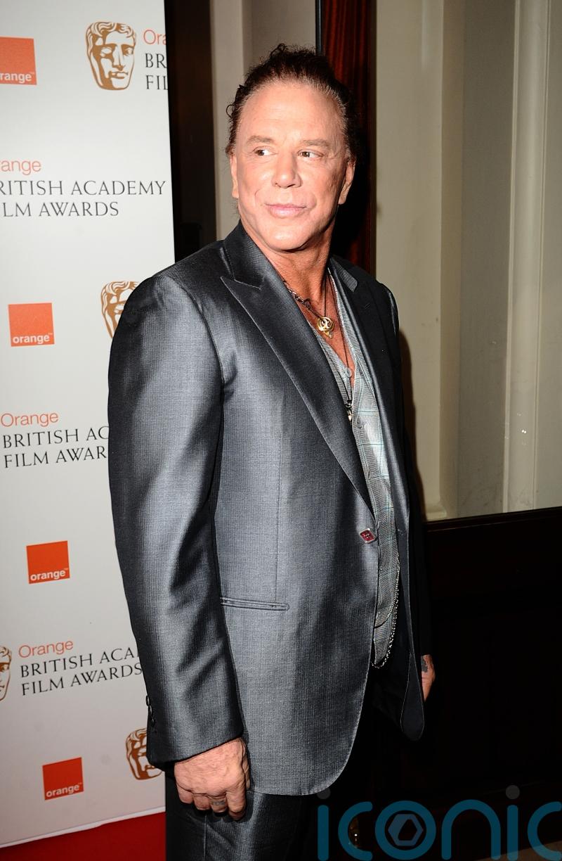 Mickey Rourke tells Trisha Goddard he will pray for her on Celebrity Big Brother