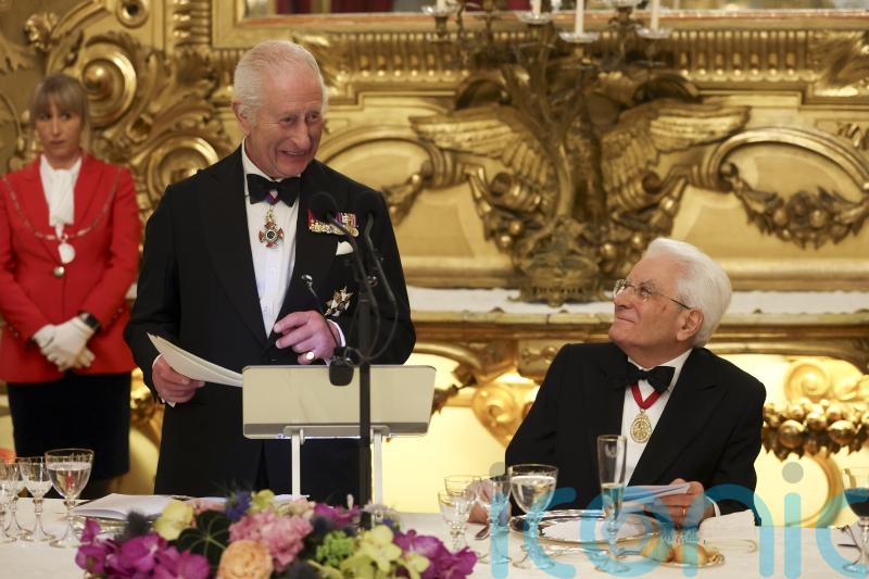 King hails ‘truly special’ wedding anniversary meal at state banquet