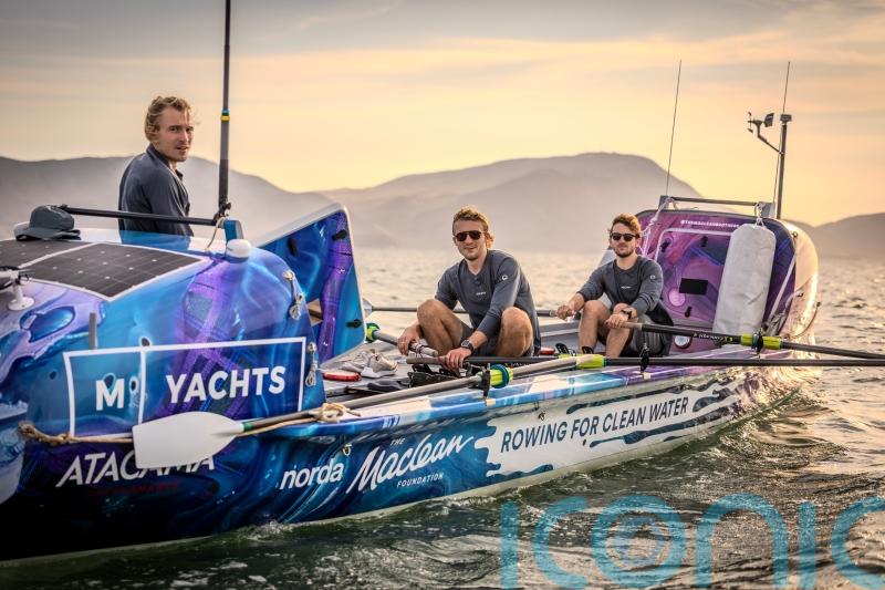 Three Scottish brothers poised to begin bid to break Pacific rowing record