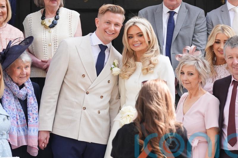 GB News presenter Ellie Costello weds partner Gerard Durkan in London ceremony