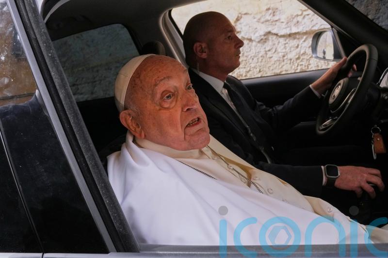 Recovering Pope Francis visits Rome prison to keep annual Holy Week appointment