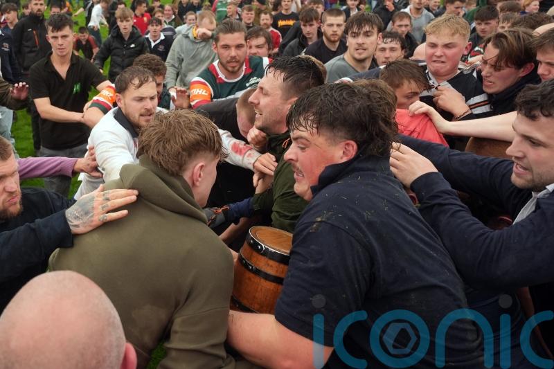 Leicestershire villages battle it out at annual ‘bottle-kicking’ contest
