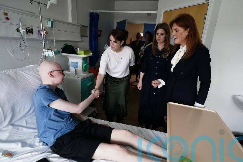 Duchess of York visits young cancer patients in hospital