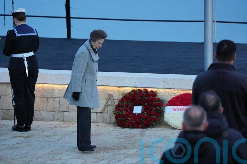 Princess Royal remembers brave Anzacs in their own words at Gallipoli
