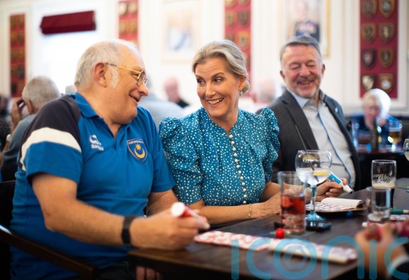 Eyes down for Sophie as duchess enjoys bingo night with Chelsea Pensioners