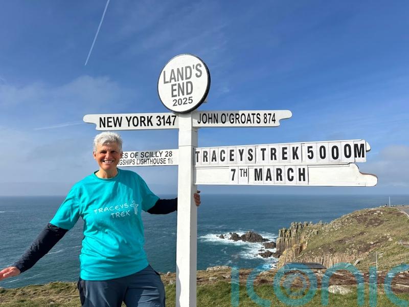 Widow halfway through ‘healing’ 5,000-mile British coastline charity challenge