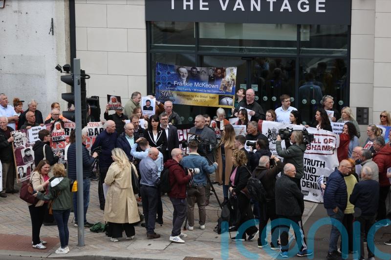 Victims urge boycott of new Troubles legacy body during protest at its office