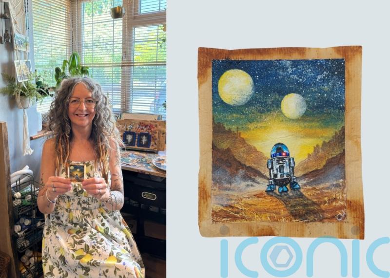 Artist paints out of this world Star Wars-inspired scenes on used tea bags