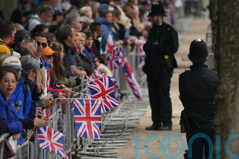 Spectators camp overnight and arrive in early hours to see parade and royals