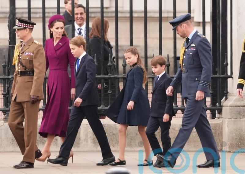 George, Charlotte and Louis join royal family for VE Day commemorations
