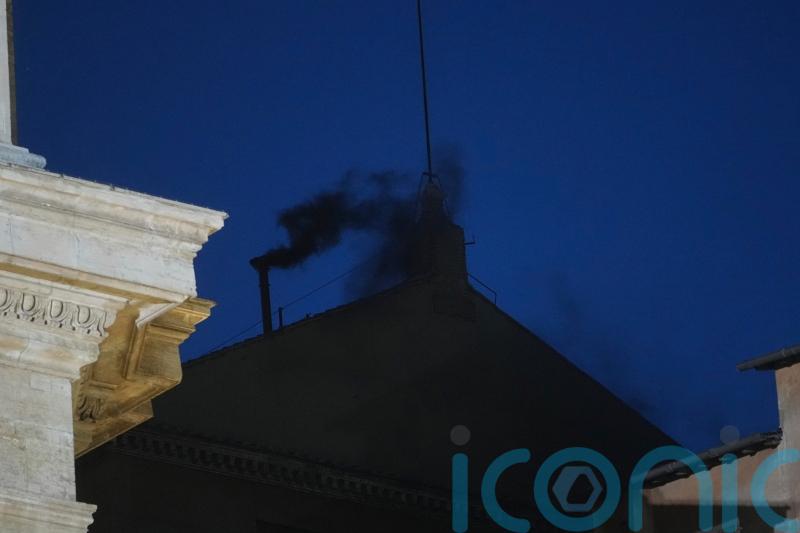 Black smoke confirms no pope elected in first conclave voting round