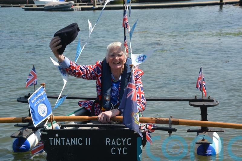 ‘Major Mick’ launches one more year of fundraising in homemade Tintanic boat