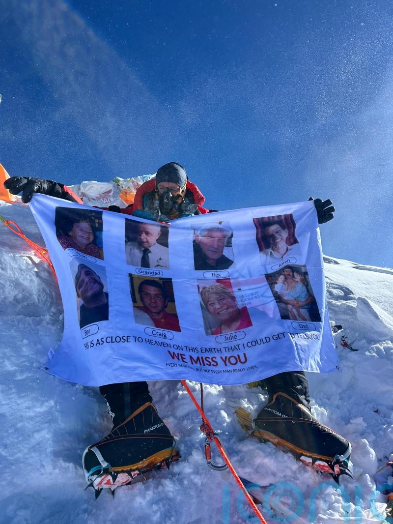 Former Royal Marine completes ‘world’s longest triathlon’ at Everest summit