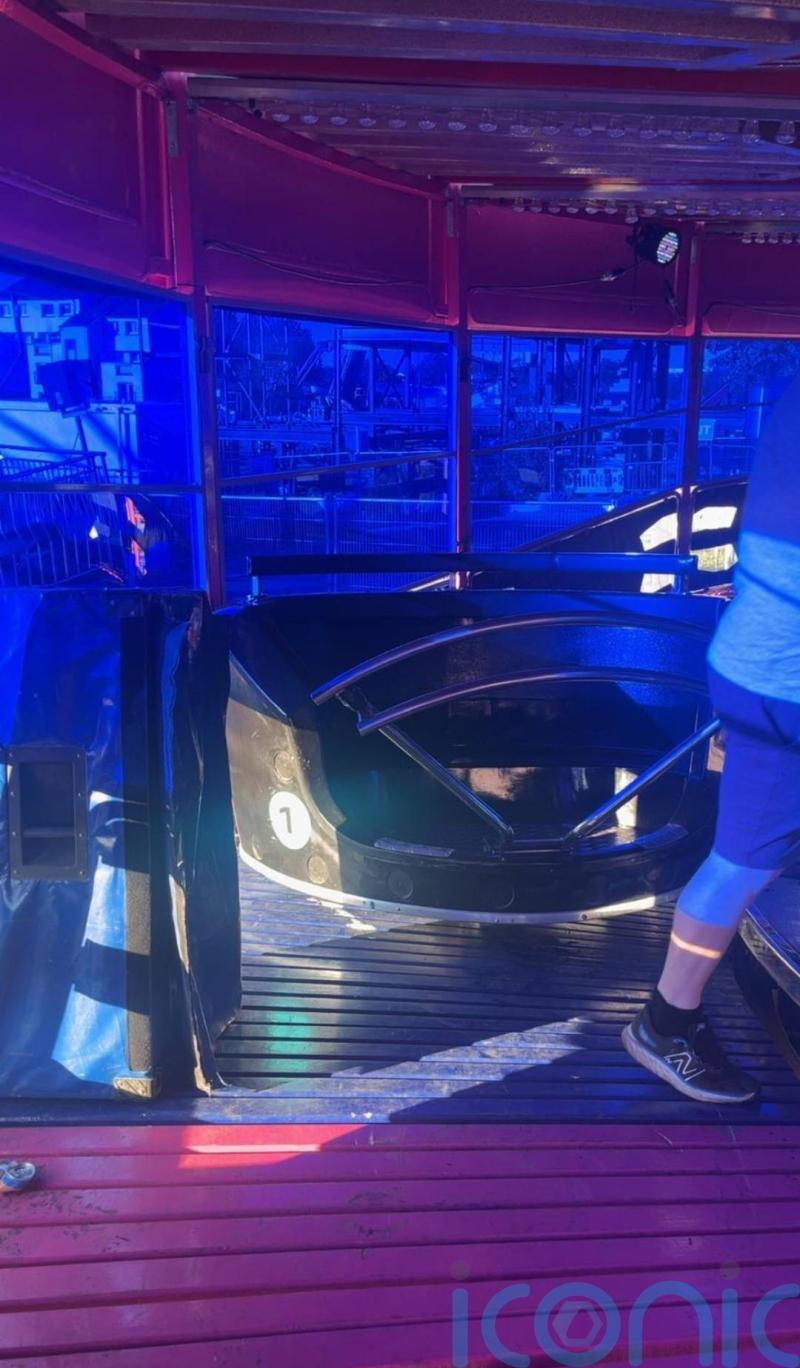 Fairground company ‘truly sorry’ after waltzer car crashes with children inside