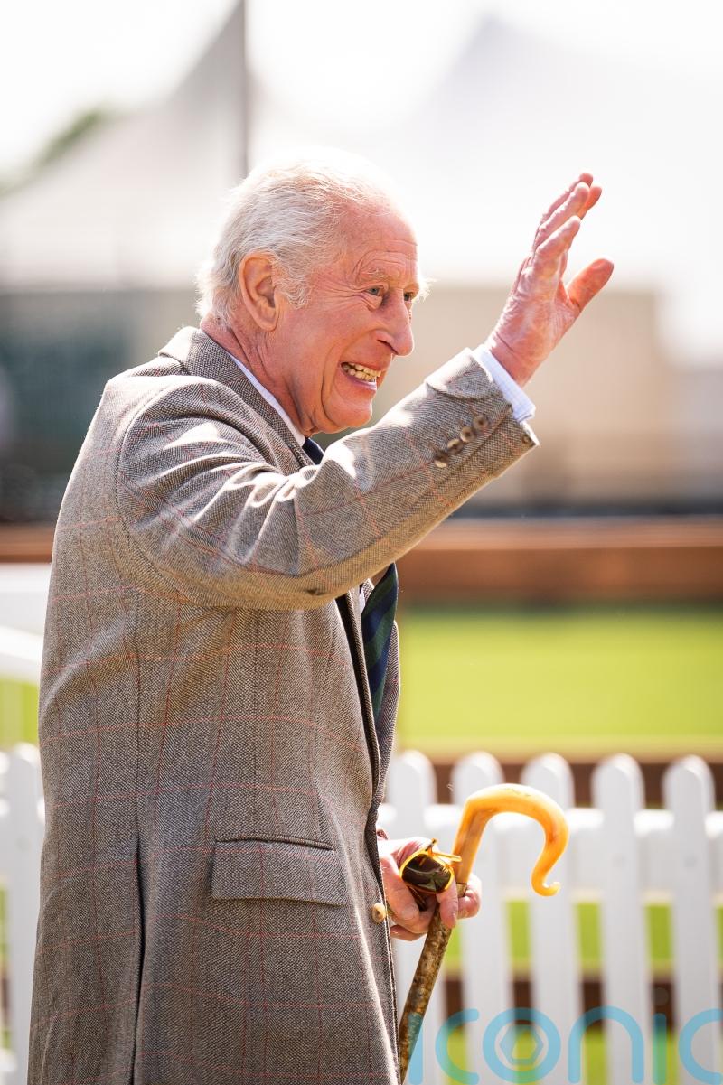 King appears in good spirits at Royal Windsor Horse Show