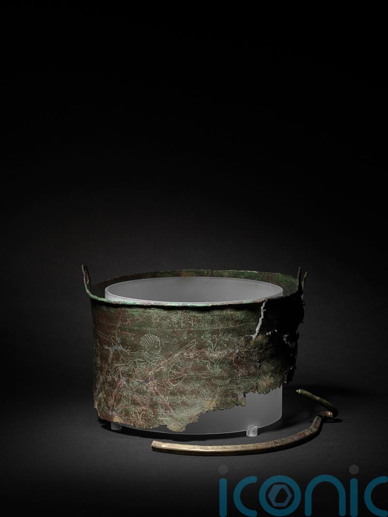 Byzantine bucket unearthed at Sutton Hoo ‘contained remains of important person’