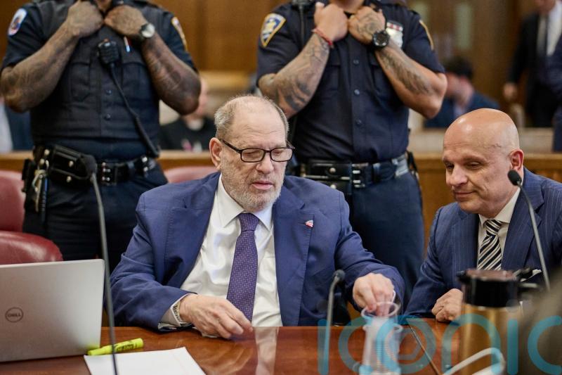 Accuser gestures at Harvey Weinstein in courtroom confrontation