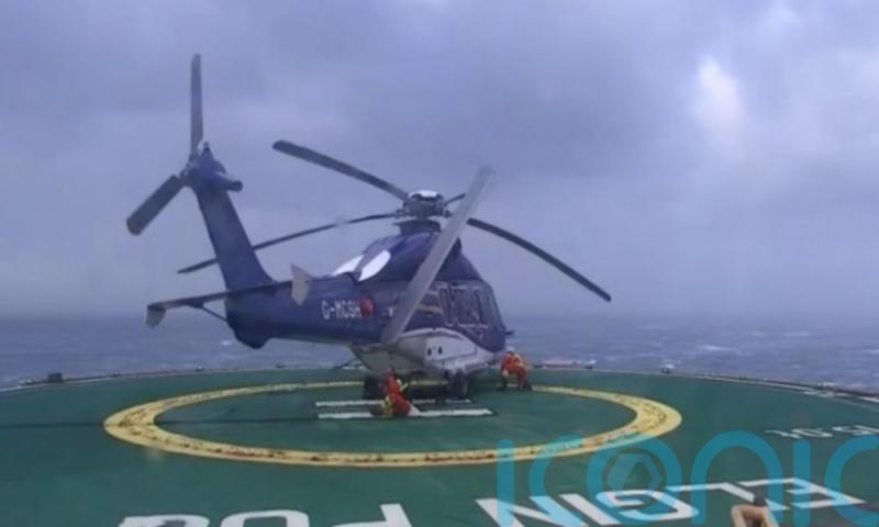 Broken helicopter blade ‘narrowly missed’ worker on oil rig, report finds
