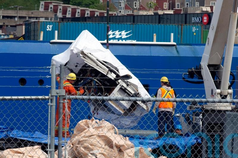 US coastguard releases video of moment submersible’s implosion was heard