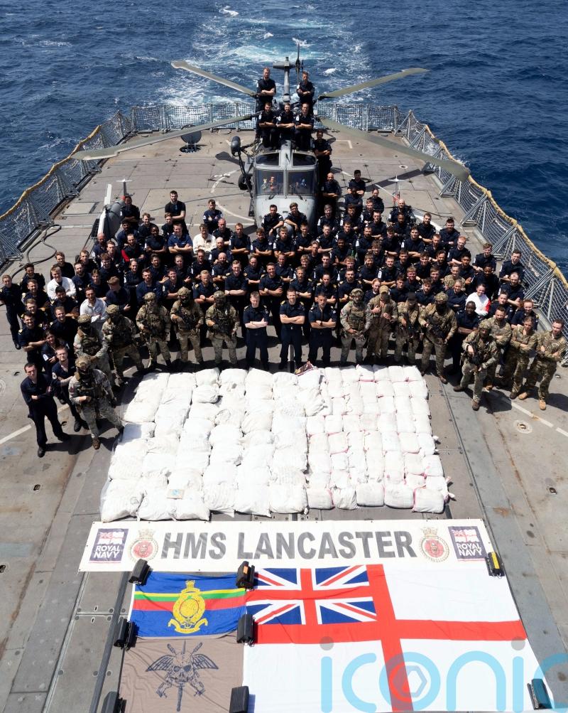 Royal Navy warship seizes £30m of drugs in Middle East