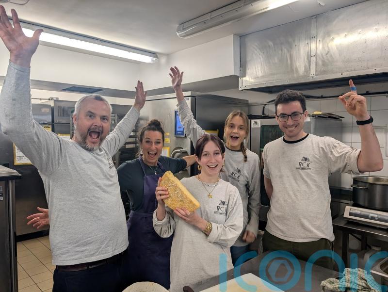 Food charity benefits from Gloucestershire cheese rolling race winner’s prize