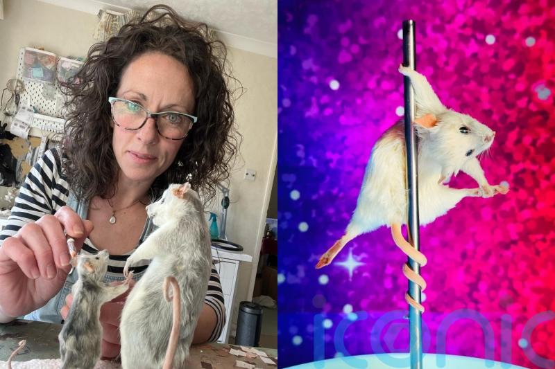 Taxidermist with pole-dancing mice says craft is being ‘modernised’ and people enjoy ‘shock and comedy value’ of her art