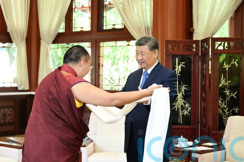 Beijing-appointed Panchen Lama holds rare meeting with Chinese leader
