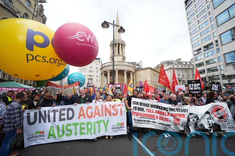 Thousands gather for anti-austerity demonstration in London