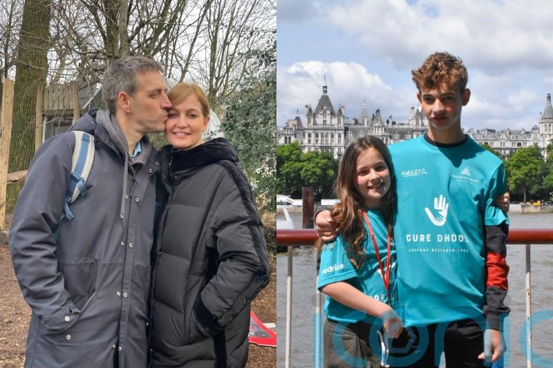Parents of kids with disease which makes them two of only seven confirmed cases worldwide raise £70k with ‘warrior walk’