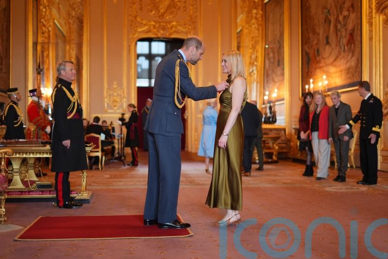 Shameless star made OBE says Prince of Wales joked about her playing Elizabeth I