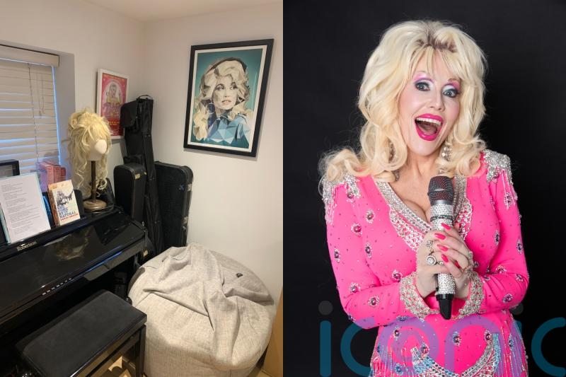 ‘My wife is a famous Dolly Parton impersonator and our house is dominated by bright blonde wigs, costumes and crystals’