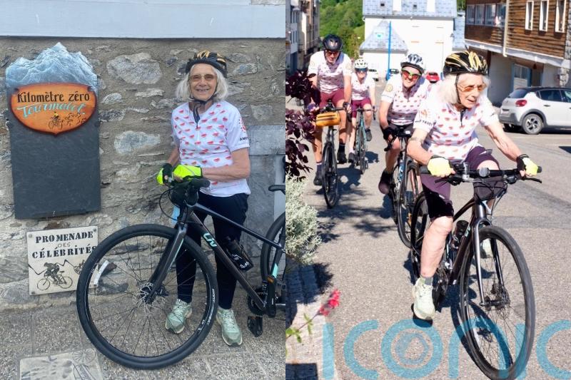 &lsquo;I&rsquo;m a fighter for people&rsquo;s rights&rsquo;: London octogenarian completes 19km charity cycle up French mountain for aid to Gaza