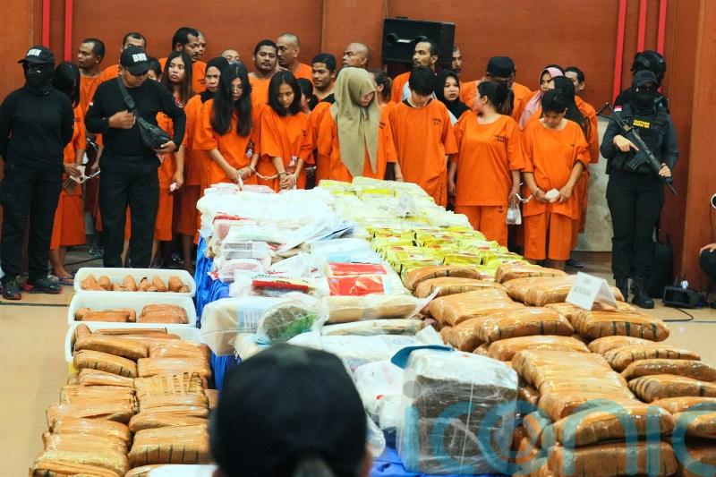 285 arrested after massive drugs haul seized by Indonesian authorities