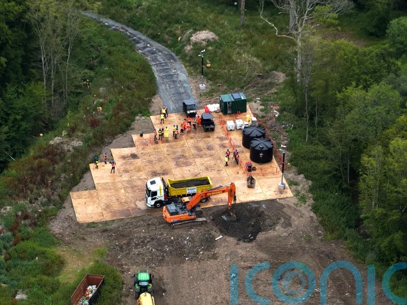 Operation to clean up 30,000 tonnes of waste dumped in woods gets under way