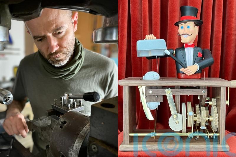 Dad who quit floor-laying job now earns thousands building mechanical props for films such as How To Train Your Dragon