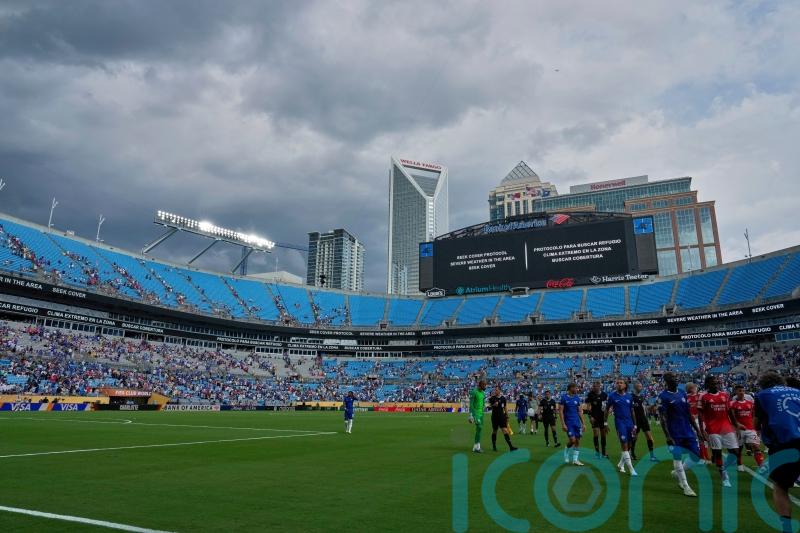 Thunderstorm forces players off in Chelsea&rsquo;s CWC last-16 clash with Benfica