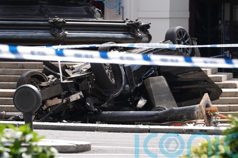 Two injured after car crashes near Piccadilly Circus roundabout