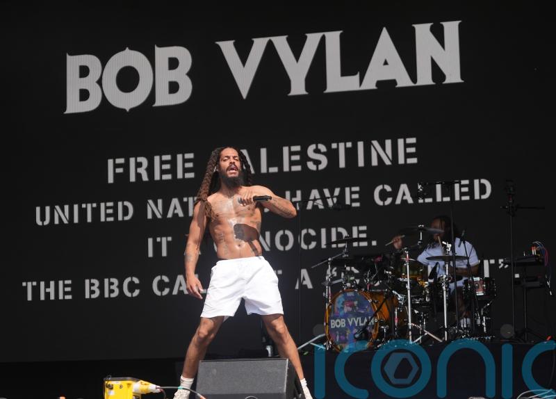 Glastonbury says chants by Bob Vylan ‘crossed the line’ as police assess footage