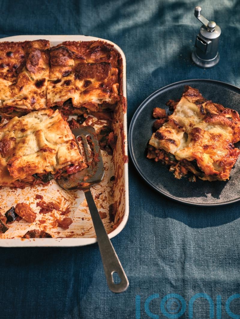 Yasmin Khan’s halloumi lasagne