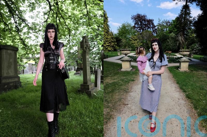 Mum by day, vampire by night: Goth who wears corsets and fake fangs finds newfound confidence with TikTok alter ego