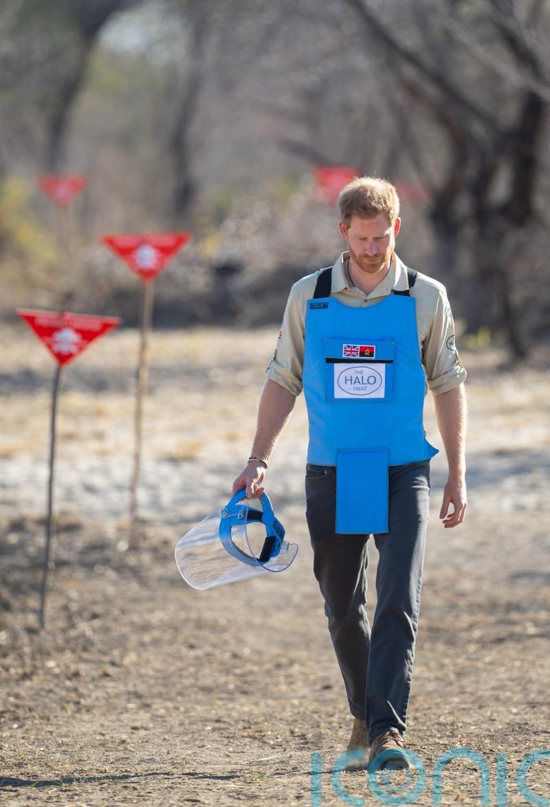 Duke of Sussex visits Angola in support of landmine clearance charity